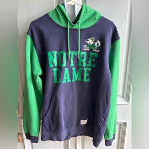 Under Armour Notre Dame Green and Navy Hoodie